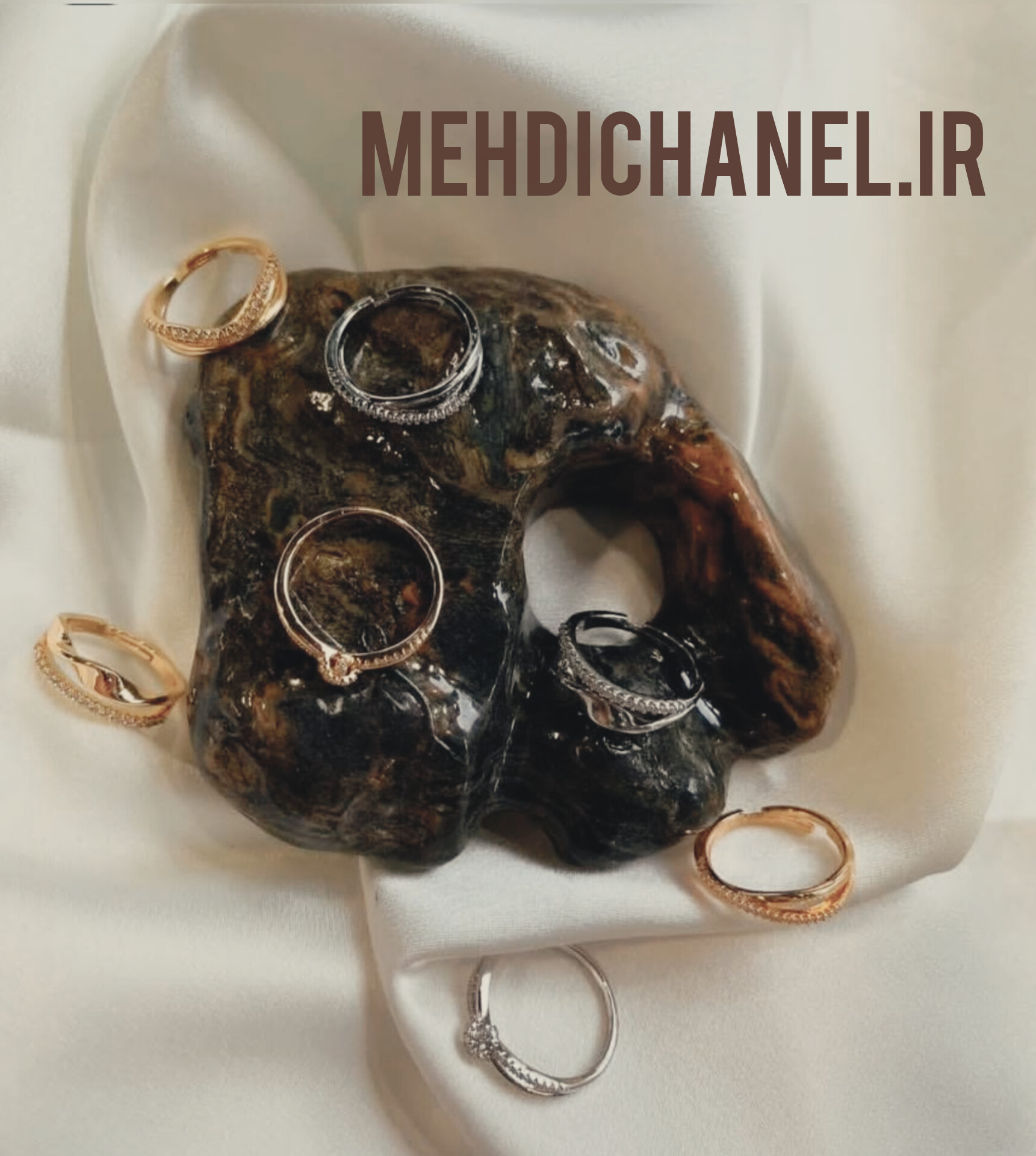 انگشتر آینه نگینی ژوپینگ